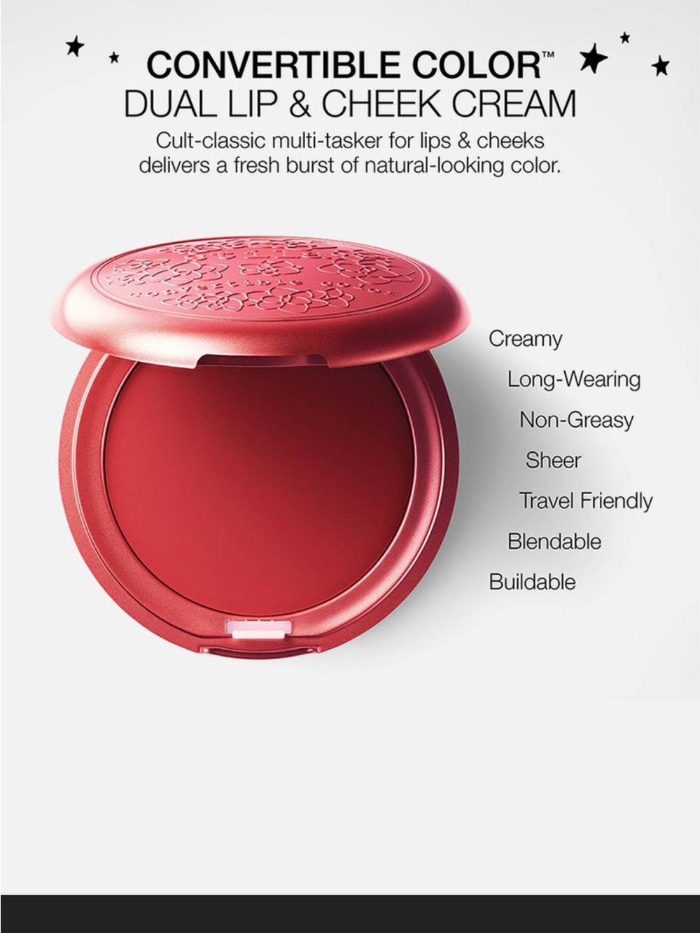 Stila Convertible Color Dual Lip & Cheek Cream — Petunia Pink Coral